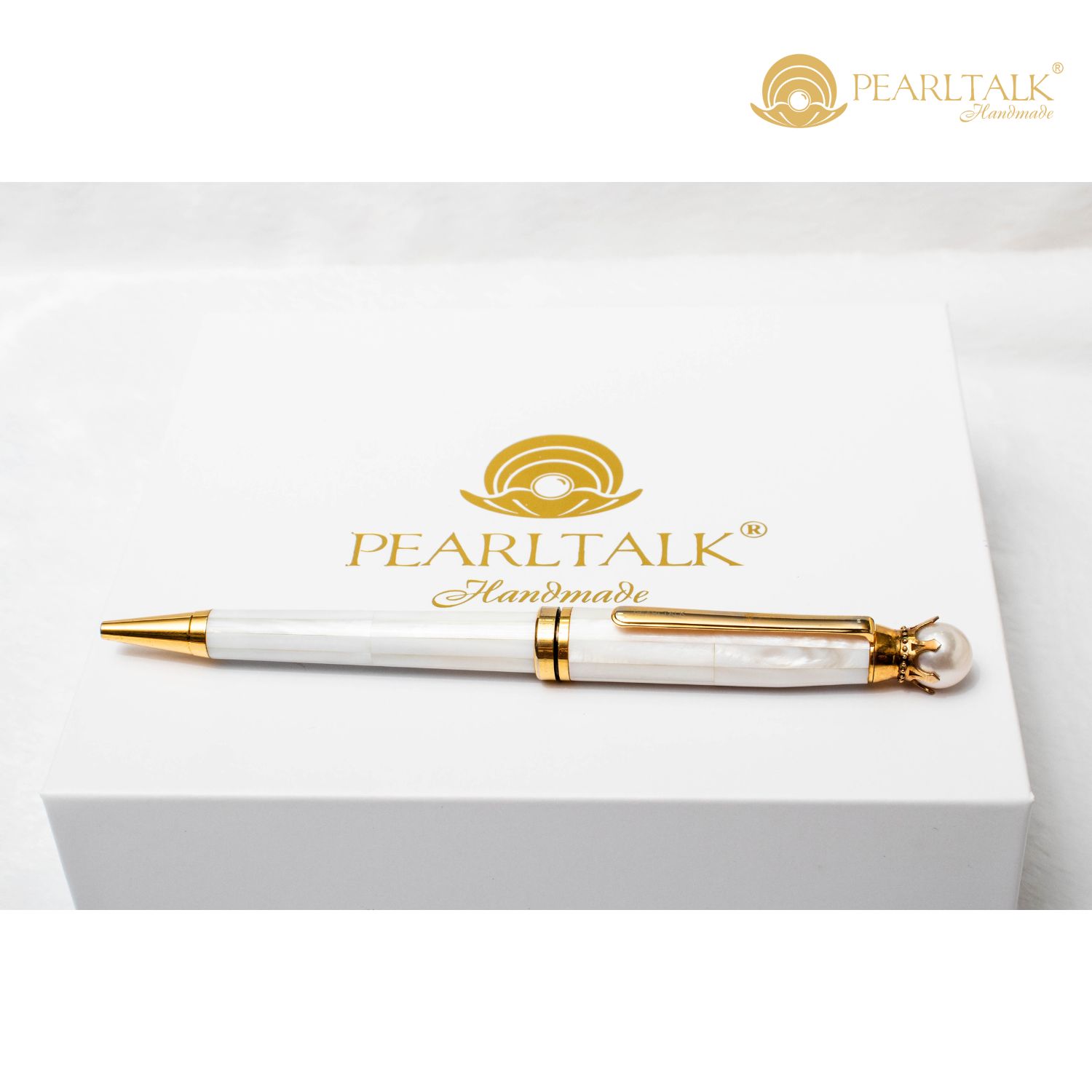 BÚT KING PEARL PEN 02 - TRẮNG NGÀ VOI(Tặng kèm đế cắm bút trị giá 1.500.000Đ)